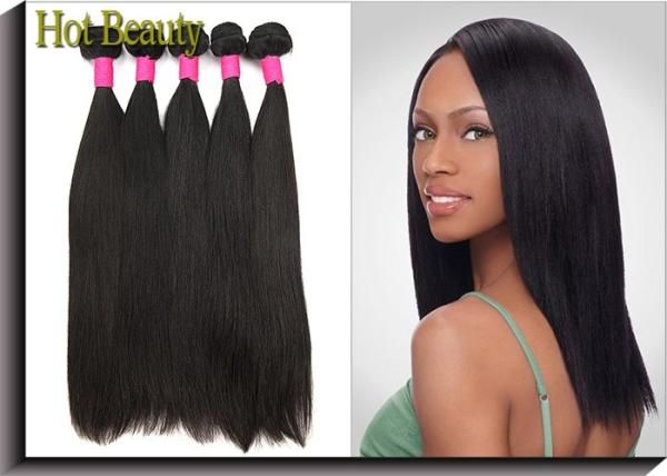 Silk Straight Natural Virgin Brazilian Hair , Unprocessed Human Hair 10"-32" in