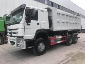 Wholesale White HOWO 6X4 Tipper Truck With Tubeless Tire Design And Max Speed 75 Km/H from china suppliers
