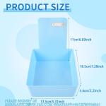 Dental Working Lab Pan, Dental Lab Work Case, Medium Plastic Pans With Stainless