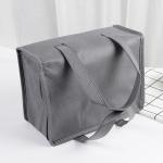 Custom Insulated Lunch Bag Non-Woven Thickened Thermal Insulation Cotton Gray