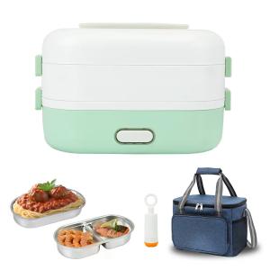 Wholesale 304 Stainless Steel Double Tier Electric Cooker Box 350W Power For Quick Cooking With Vacuum Storage from china suppliers