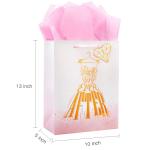 Custom Order Customised Logo Personalised Coated Paper Bag for Happy Wedding