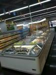 900L Supermarket Island Freezer , Auto Defrost Frozen Food Display Freezer