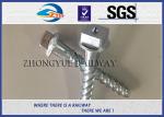 Steel 35# Spiral Spike nails HDG coating For Rail Fastening System