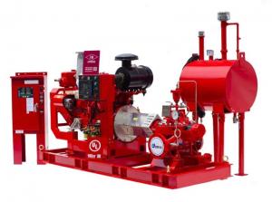 China Multistage 1000GPM @ 130PSI Diesel Engine Drive Fire Pump With Horizontal Split case Fire Pump NFPA20/UL/FM Listed on sale