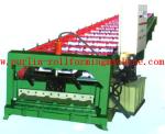 Automatic Rock Wood / EPS Sandwich Panel Roll Forming Machine , Roof Tile
