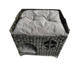 Four Seasons Rattan Pet House Small Animal Pattern Woven Dog Cat Litter Cage