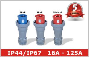 Wholesale Outdoor Electric Industrial And Multiphase Power Plugs And Sockets 125A from china suppliers