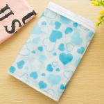 Transparent closet Hanging Garment Bags flower Printed with Silver Trim Zip