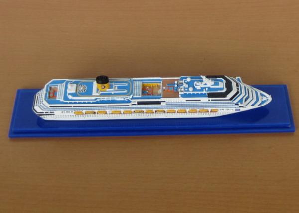 Scale 1:1200 Outdoor Decoration Costa Concordia Model , Cruise Ship Business