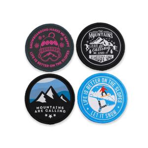 Wholesale Skiing Embroidered Sports Patches Woven Yarn Thread Fabric For Jacket from china suppliers