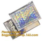 Zip lockkk Bubble Bag Zipper Padded Bag with LOGO for Cosmetic,custom colorful