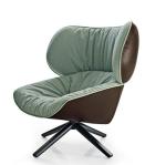 Recliner Italian Designer Classic Modern Luxury Fiberglass Upholstered PU Tabano