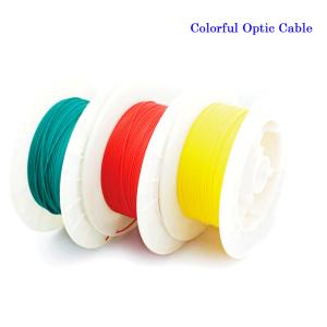 Wholesale Full Color PMMA Plastic Optical Fiber Cable Flame Retardant Polyolefin Insulated 5M/10M For Car/Home Decoration from china suppliers