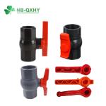 Flexible Ball Valve Gray PVC Threaded Union Valve Male Female F/M Ss ABS Handle