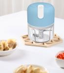 Compact 250ml Food Processor With Stainless Steel Body Swivel Blade