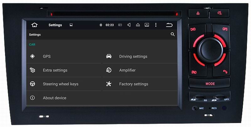 Ouchuangbo car multimedia gps system for Audi A6 1997-2004 with 1080P video wifi multiple amplifiers sound ROM 16GB