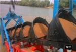 Gravity Separation 60CBM/H Bucket Chain Dredger Gold Dredging Boat