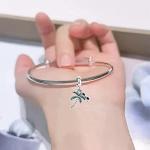 925 Sterling Silver Charms for Bracelets and Necklaces Family Letters Dangle