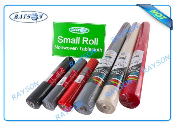Biodegradable Disposable PP Non Woven Textiles / Printed Polyester Tablecloths