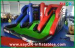 Blue And Red Inflatable Large Bouncer Slider Castle Kids Palying Toys For