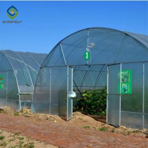 Wholesale 0.5KN/M2 Clear Polythene 4m Single Tunnel Greenhouse from china suppliers