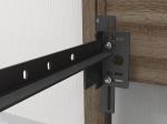 Black Bed Frame Brackets Single-Side Bracket Structure Connect Headboard
