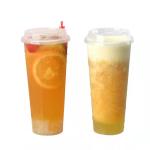 Disposable Clear Frosted Milk Tea Plastic Cups Dampproof 360ml 1000ml