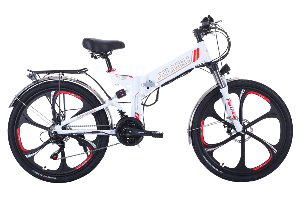 26 inch Rear Hub Motor 24 Speed Mountain Electric Bike With Double Disc Brake 48V 350W