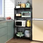 Floor 100kg Loading Five Storey Steel Kitchen Basket Rack
