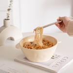 16 Pc Unbreakable Dish Set 8 Inch Noodle Bowl Dessert Salad Bowl Cute Ceramic