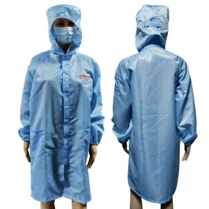 Wholesale Unisex 5mm Stripe ESD Anti Static Smock For Class 100 Cleanroom from china suppliers