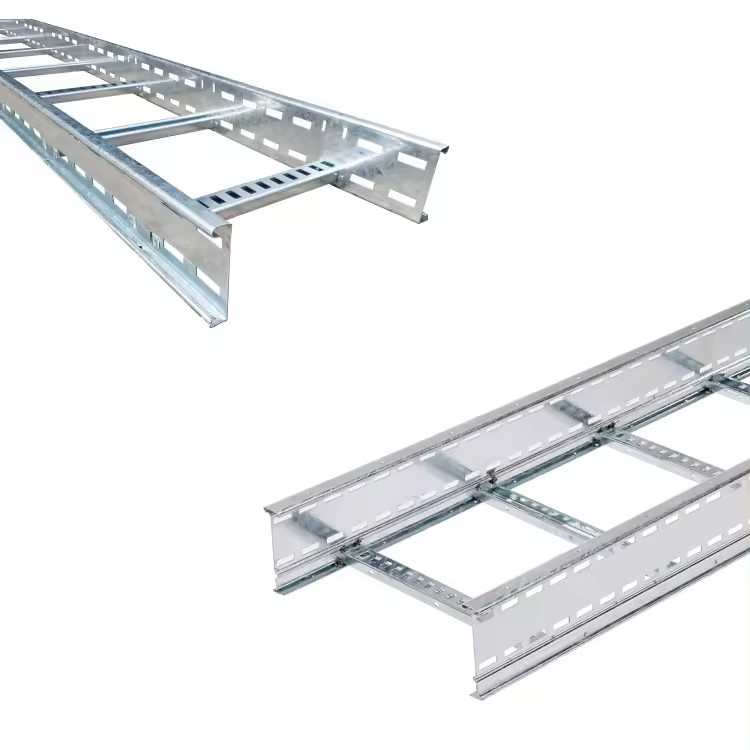 Customization Steel Weather Resistant Ladder Cable Tray with ISO9001 / Fire Certificate