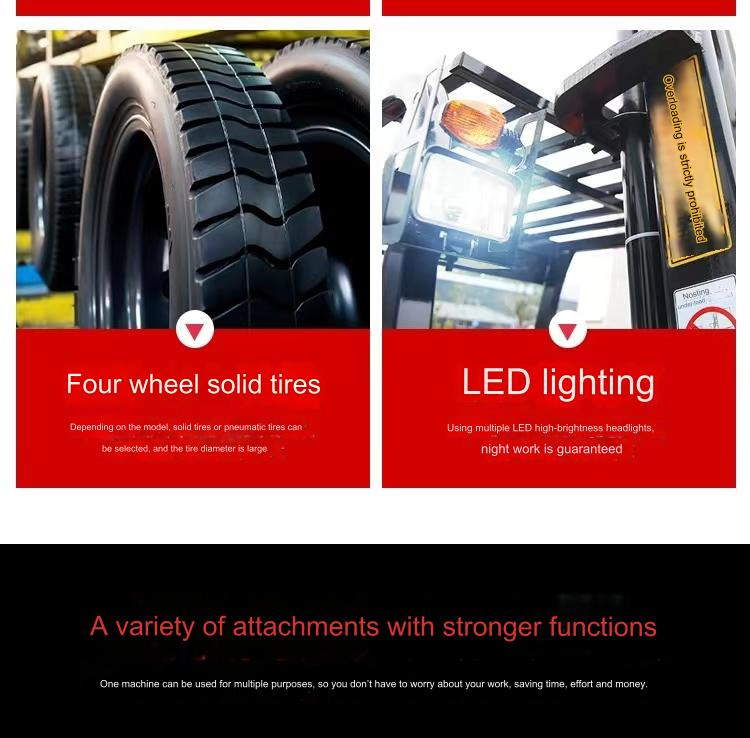 1600mm 1,500 Kg New Electric Forklifts With Hydraulic Electromagnetic Brake