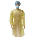 PP isolation disposable visitor gown medical supplies doctor nurse yellow