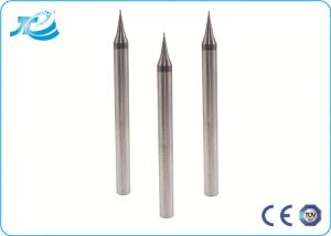 Wholesale 0.2 - 0.6 um Tungsten Carbide End Mill , 2 Flute Micro End Mills for Stainless Steel from china suppliers