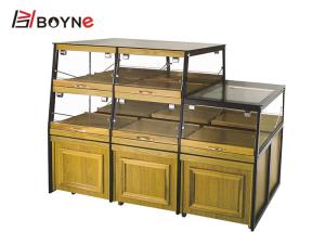 Wholesale Two Side Opened Bakery Pastry Display Case Wooden Base Cabinet from china suppliers