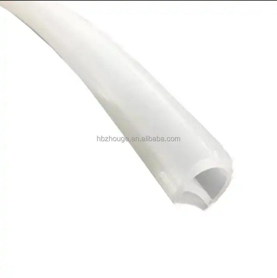 3M Self-adhesive D Shape Silicone Rubber Extrusion Strip for White Processing Service