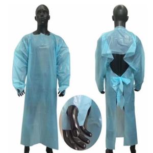Wholesale CPE GOWN, PLASTIC MEDICAL DISPOSABLE APRONS FOR DOCTOR, BIOHAZARD APRON, SURGICAL APRON, LOGO CUSTOMIZED EXAM APRON from china suppliers