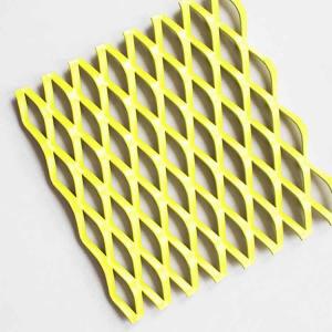 Wholesale A3003 Colorful Powder coating Expanded Aluminum Mesh For Curtain Wall from china suppliers