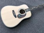 Top quality 41 inch acoustic guitar,Real Abalone inlays and binding,Ebony