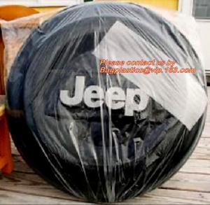 Wholesale Disposable Custom Pe Ldpe Clear Plastic Car Spare Tire Tote Storage Cover Tyre Packaging Bag With Logo from china suppliers