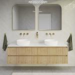 Wall Mounted YALIG Frame-Less Minimalist Mirror Lamp Bathroom Cabinet for