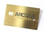 Luxury IC Chip 4442 Metal Business Credit Cards Brush Finished Size 85*54*0.6mm