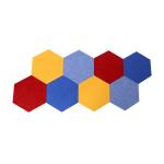 Customized Hexagonal Acoustic Panels Polyester Fiber Sound Proof