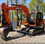 7420kg 7ton Used Doosan Mini Digger Dx75 2nd Hand Excavator