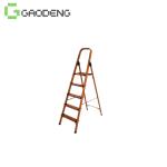 1.4mm Heavy Duty Aluminum Ladder 150KG Wooden 1.4ft-6.5ft