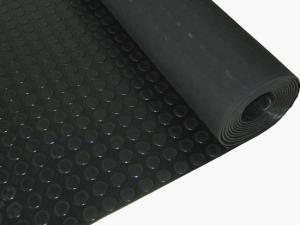 China 1 - 1.5m Width Round Button Industrial Rubber Sheet , Anti-slip Rubber Flooring Sheet on sale