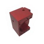 Aluminum Custom Machined Parts Red Anodized CNC Machining Milling Drilling