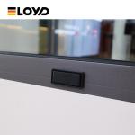 Slimline Soundproof Aluminium Glazed Window Double Layer Hollowed Glass